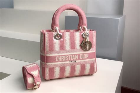 dior stripe bag|Medium Lady D.